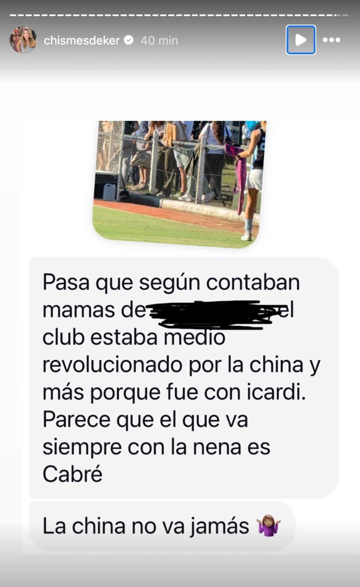 @chismesdeker. Foto instagram
