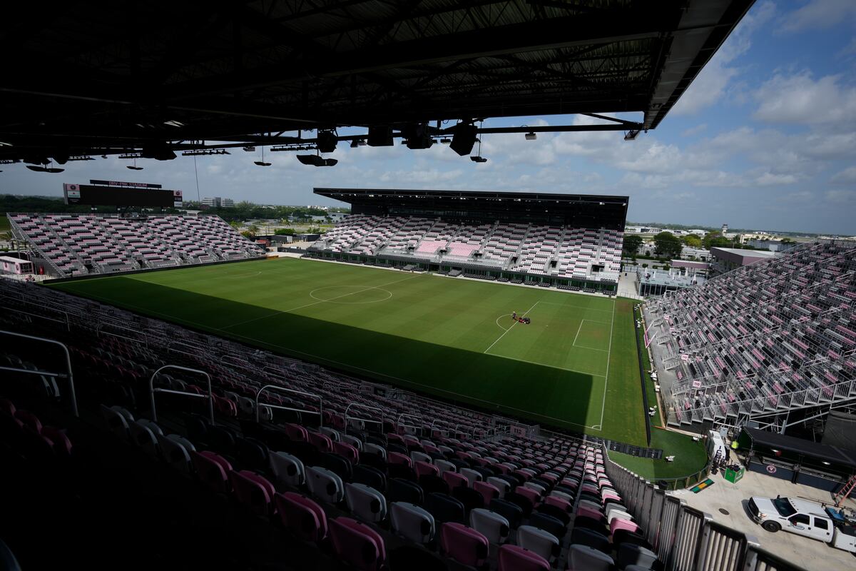 La foto del 10 de julio de 2023 muestra el Estadio DRV PNK, del Inter Miami, en Fort Lauderdale, Florida (AP Foto/Rebecca Blackwell)