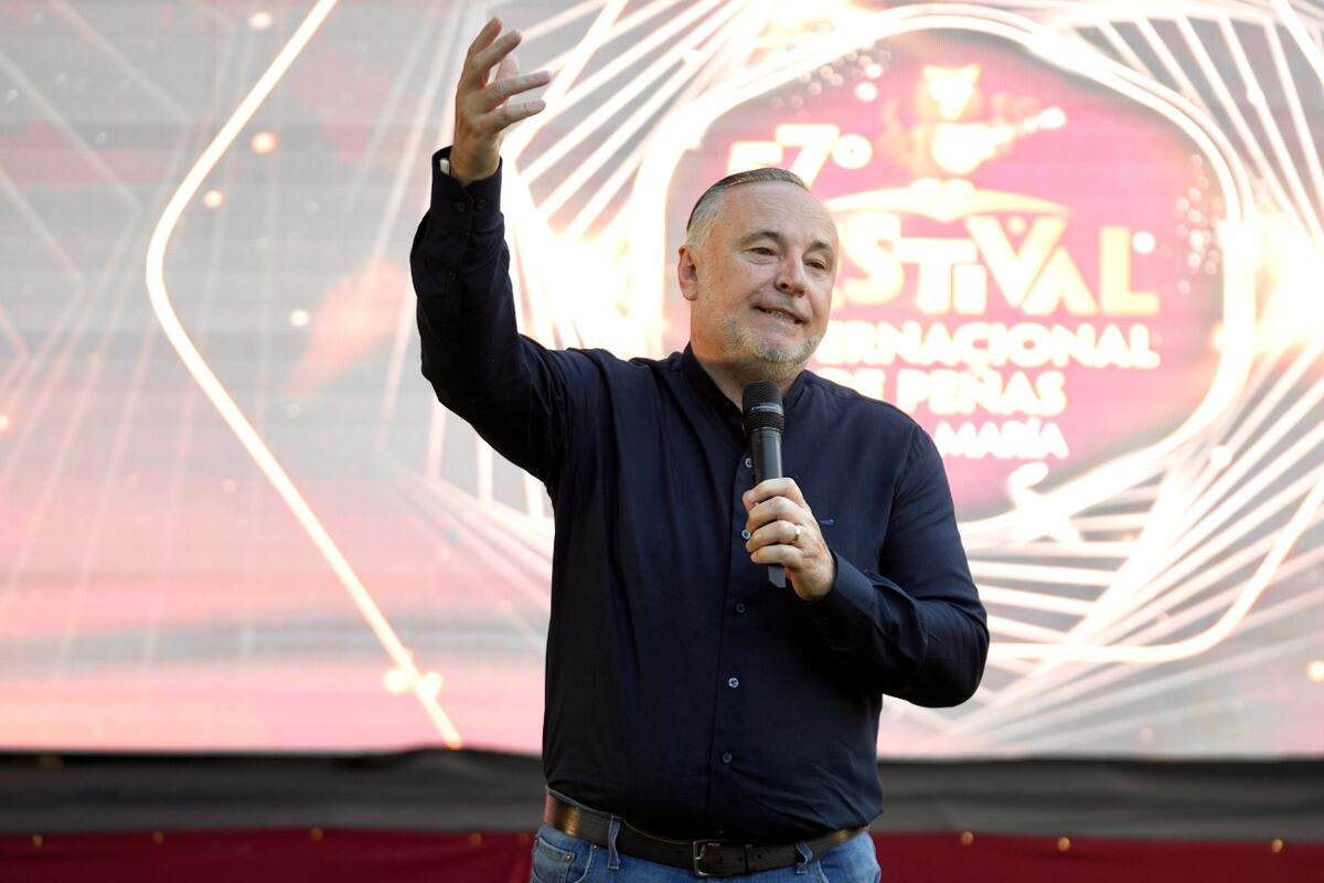 El Intendente Eduardo Accastello al momento de presentar la edición 57 del festival(Foto: Municipalidad de Villa María)