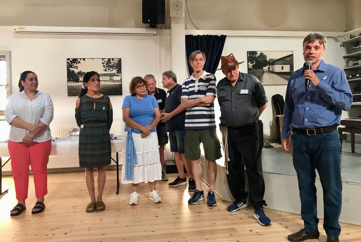 El nuevo cónsul argentino en Dinamarca, Luis Fuhr, compartiendo unas palabras en el encuentro. (Asociación Argentina en Dinamarca)