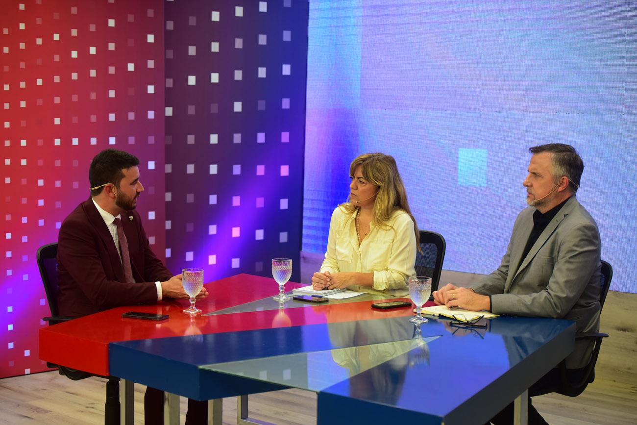 Nahuel Sotelo, Secretario de Culto de la Nación, en el programa Voz y Voto. (Nicolás Bravo / La Voz)