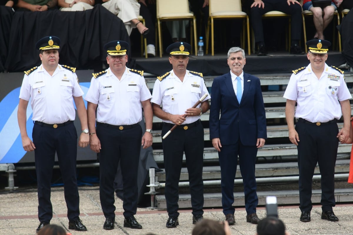 Acto de asunción del comisario Marín. Ramiro Pereyra/ La Voz
