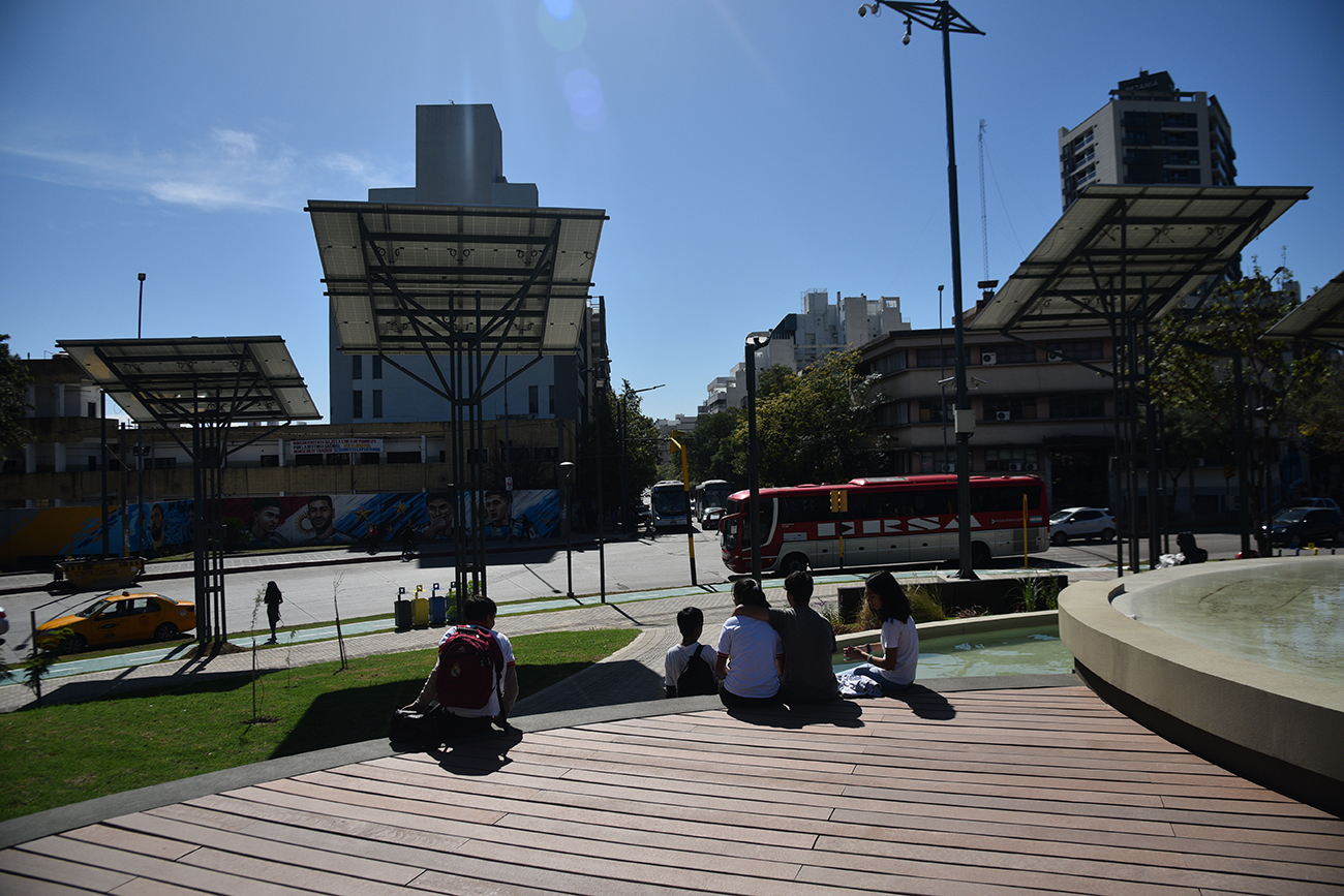 Recorrido por Plaza de las Américas. Foto Pedro Castillo