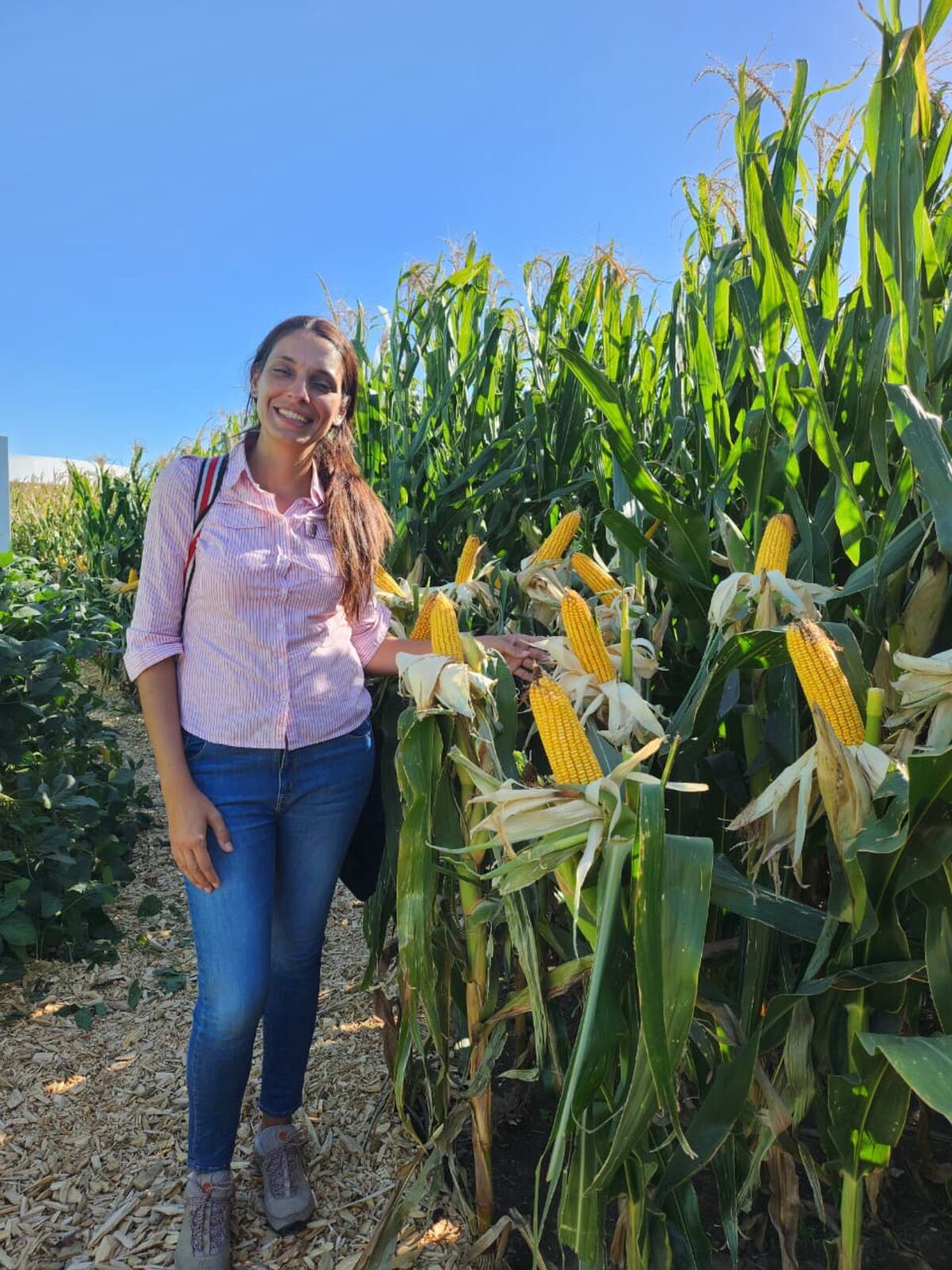 Visita al stand demostrativo en Expoagro 2024.