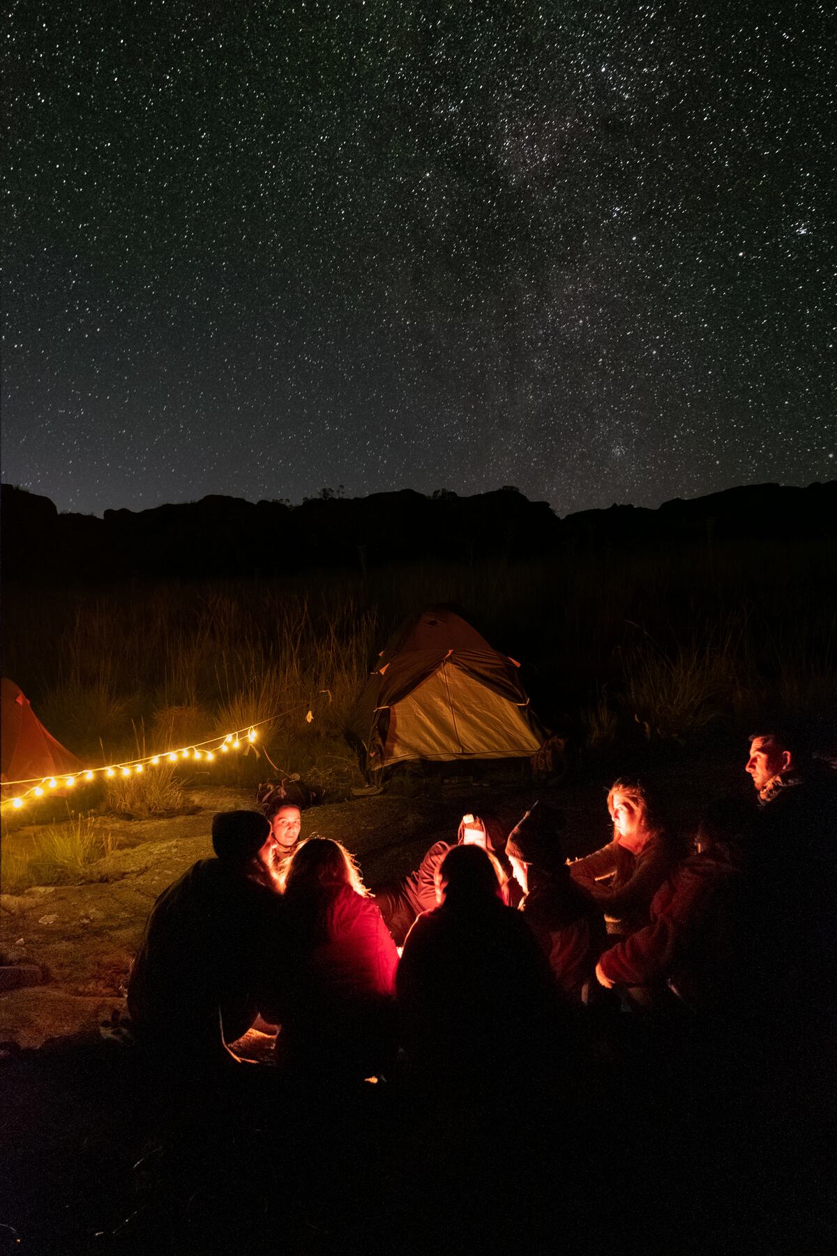 En un territorio libre de contaminación lumínica, las estrellas brillan con todo su esplendor. (Gentileza: Martín De Rico)