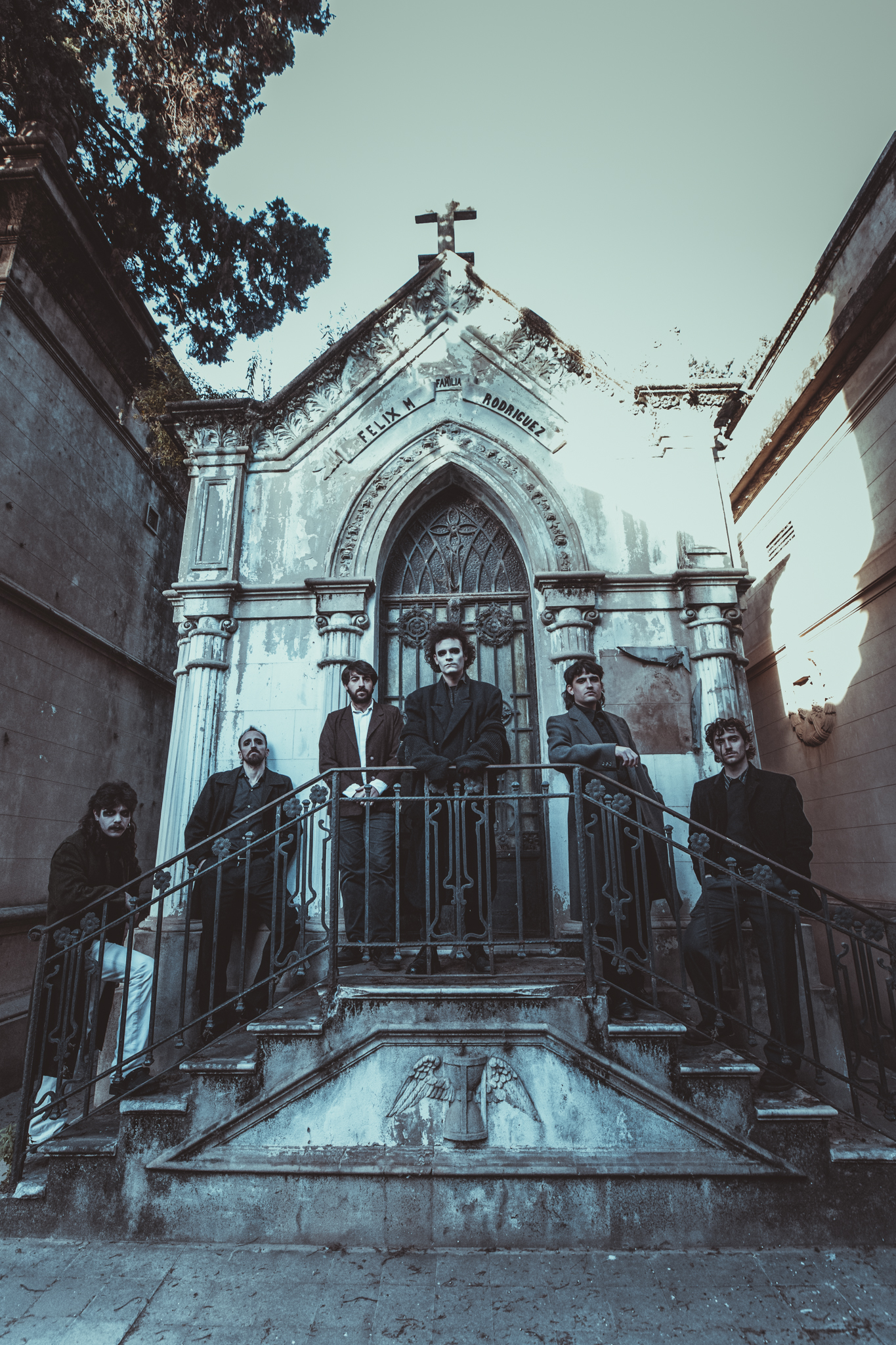 El grupo riocuartense Salas Velatorias presenta su segundo disco, "Lamentario". (Gentileza Candela Pérez Celayez).