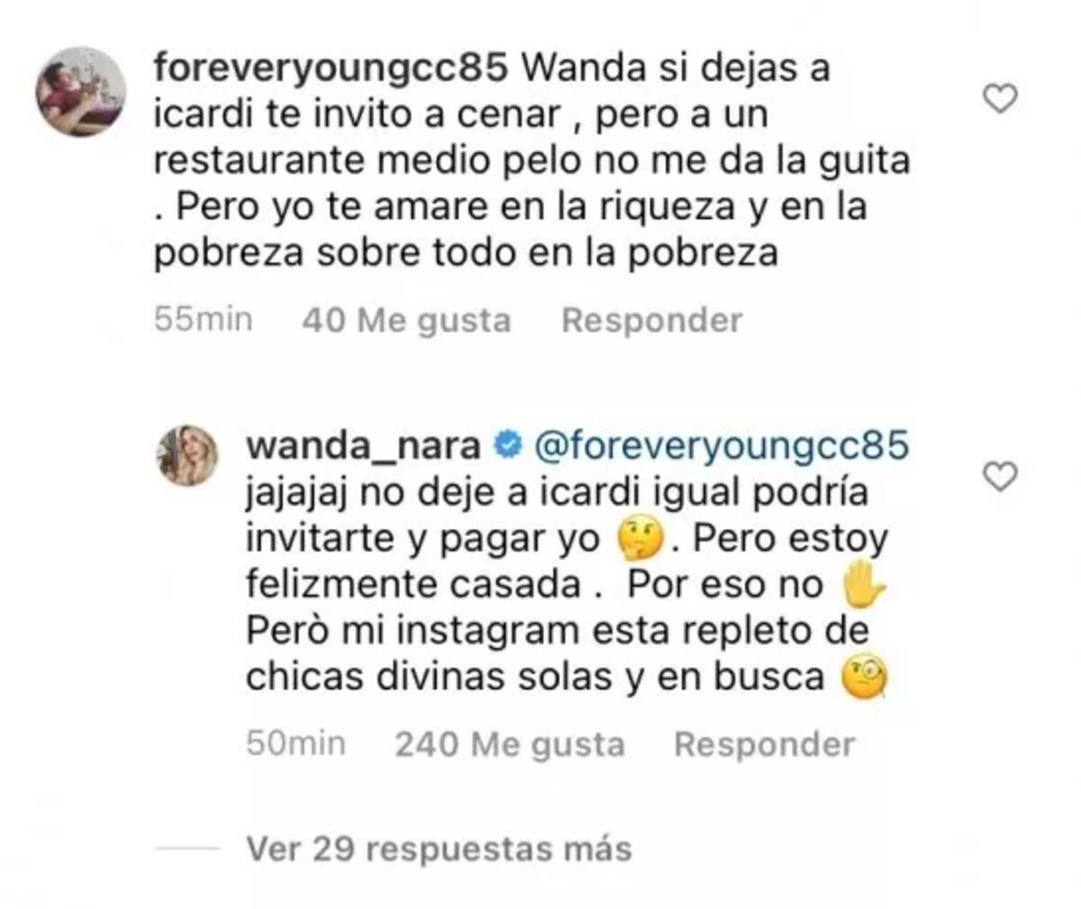 La respuesta de Wanda en donde aclara su situación con Mauro.