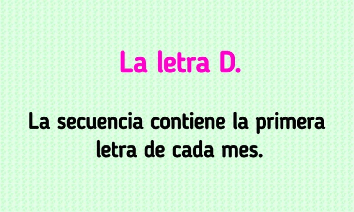 La solución del acertijo.