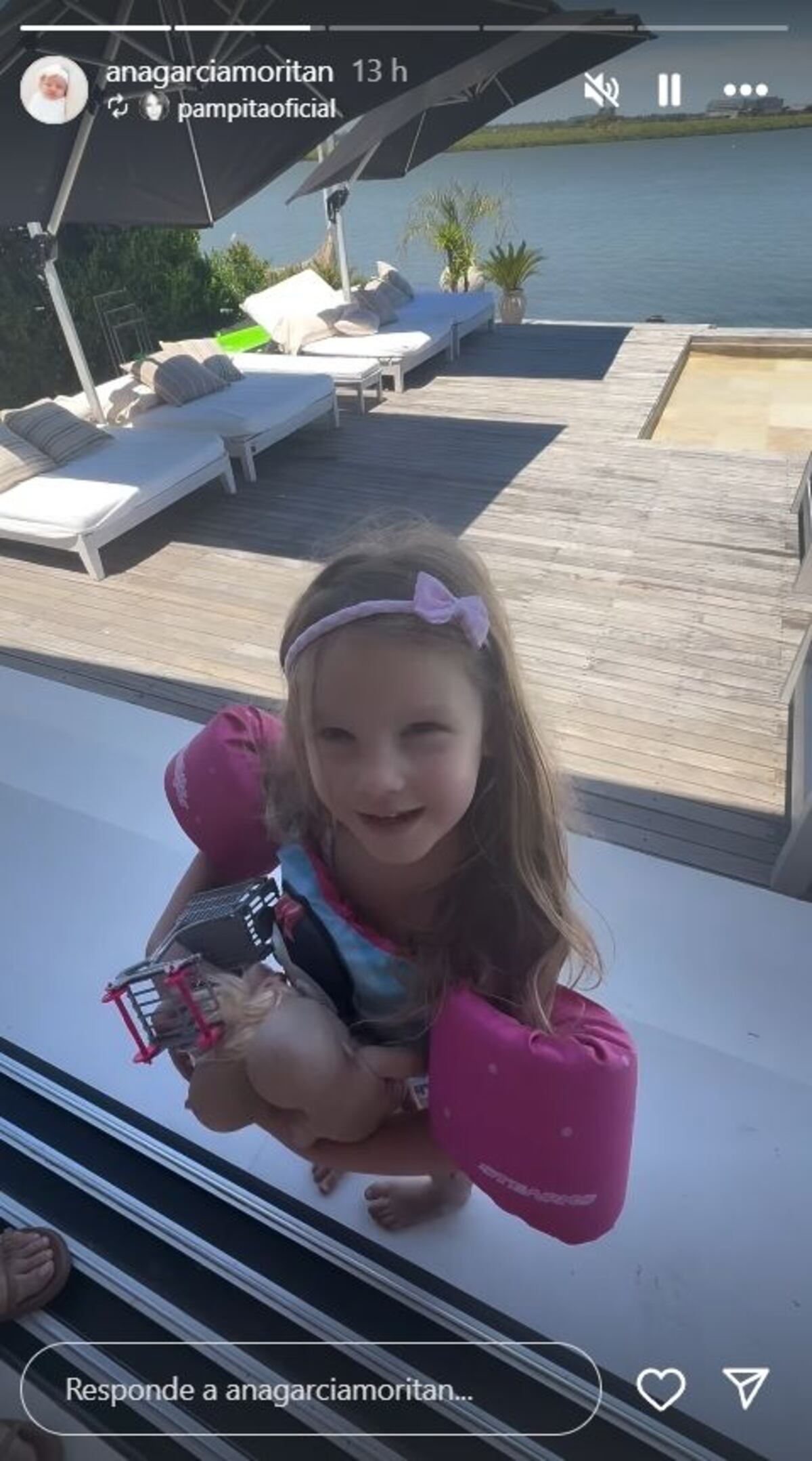 La vista que disfrutan Pampita y su familia desde su casa.