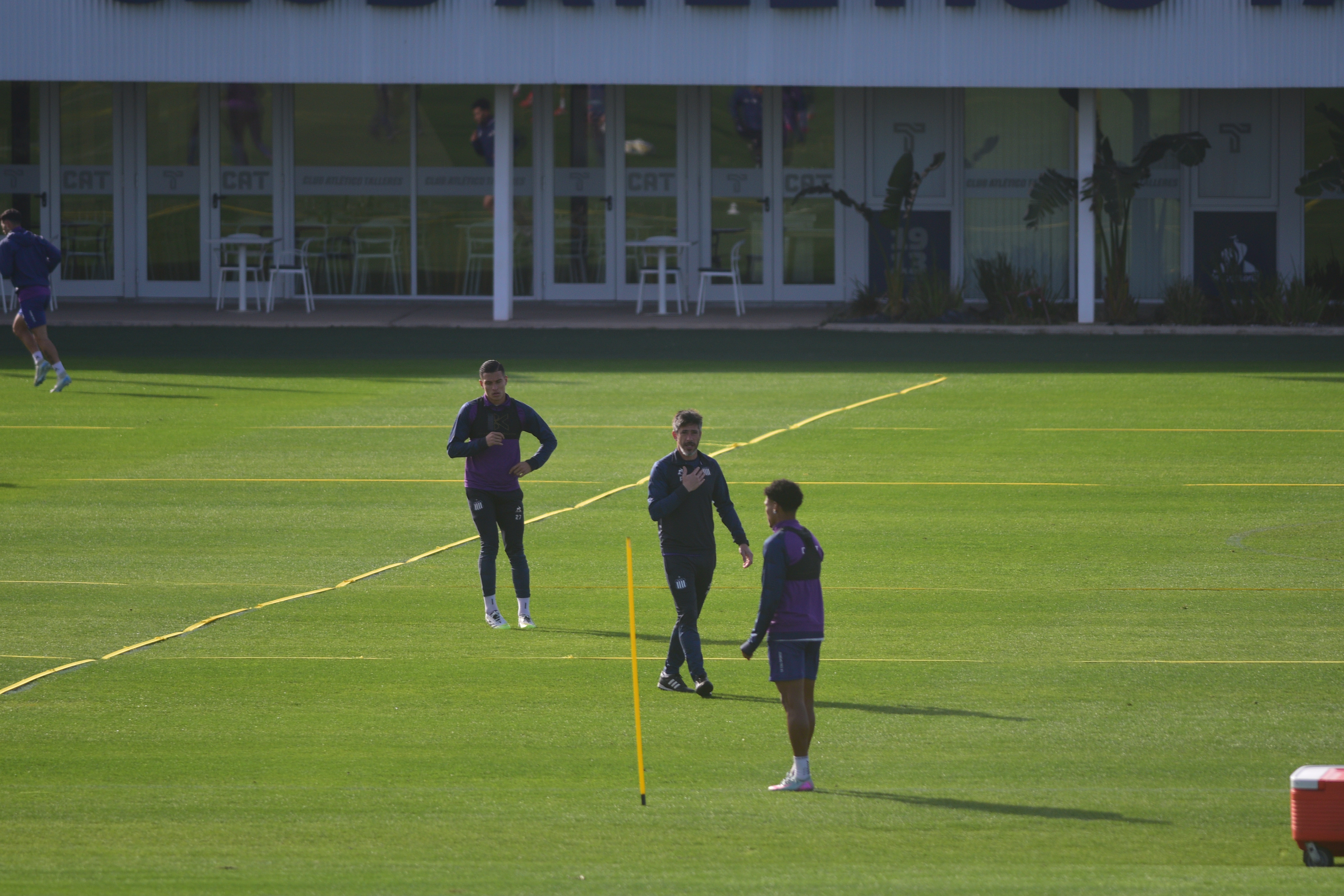 Pablo Pérez en el entrenamiento de Talleres en el Card. (Pedro Castillo / La Voz)