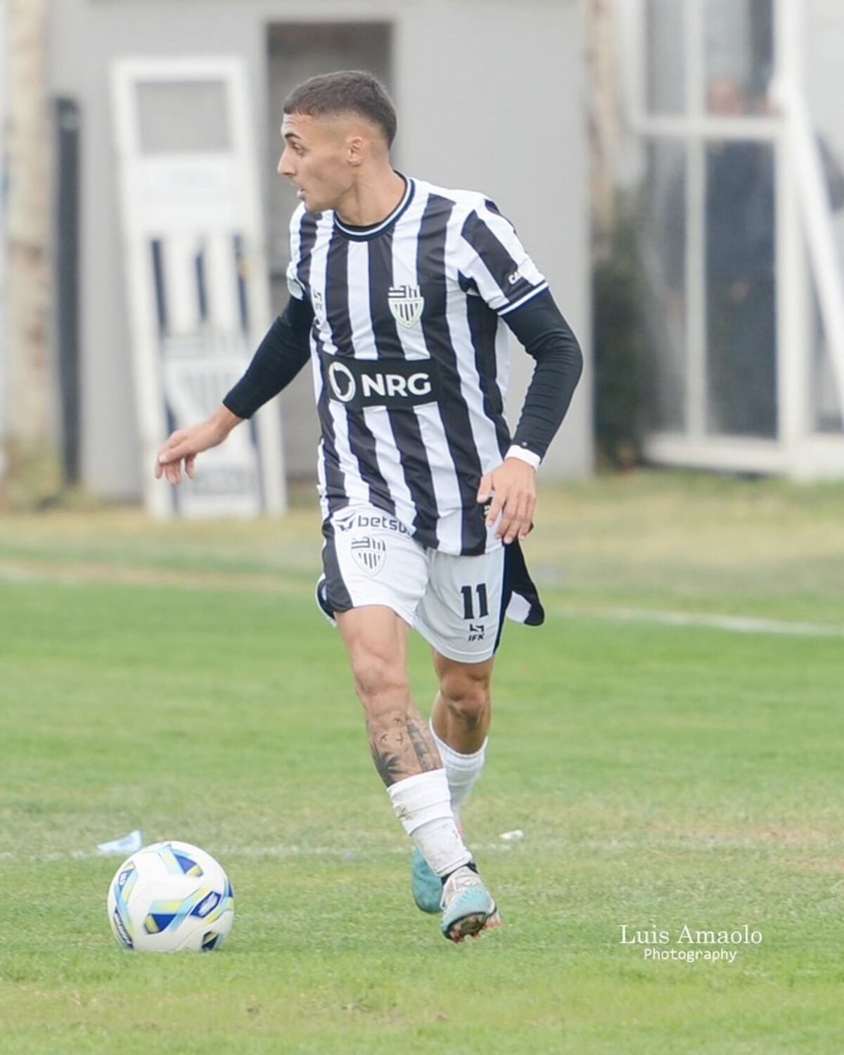 Manuel Liendo y su primer gol con la camiseta de Cipolletti, en el Federal A. (Instagram Manu Liendo).