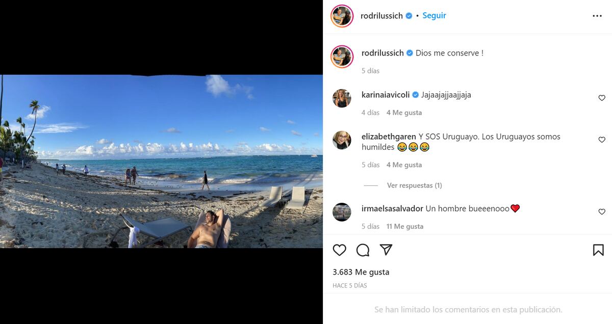 (Instagram Rodrigo Lussich)