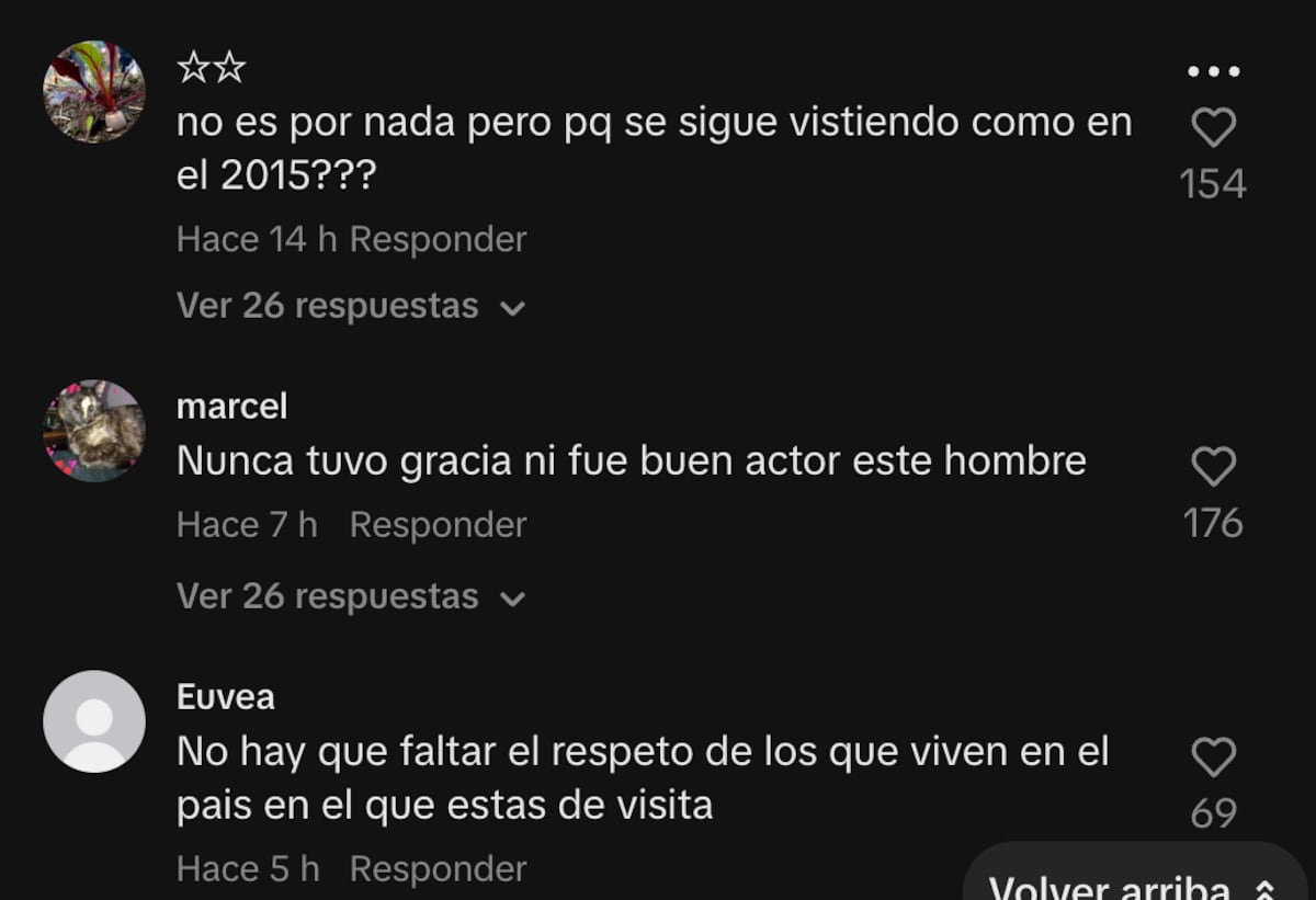 Algunos de los comentarios en el video que Rocío Pardo compartió en TikTok. (Foto: captura de pantalla)