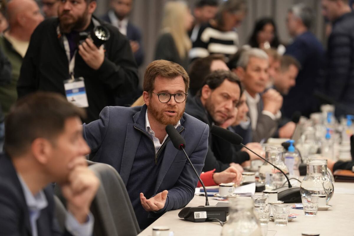 Nicolás Massot, diputado de Encuentro Federal, en la Comisión de Presupuesto (Foto: HCDN)
