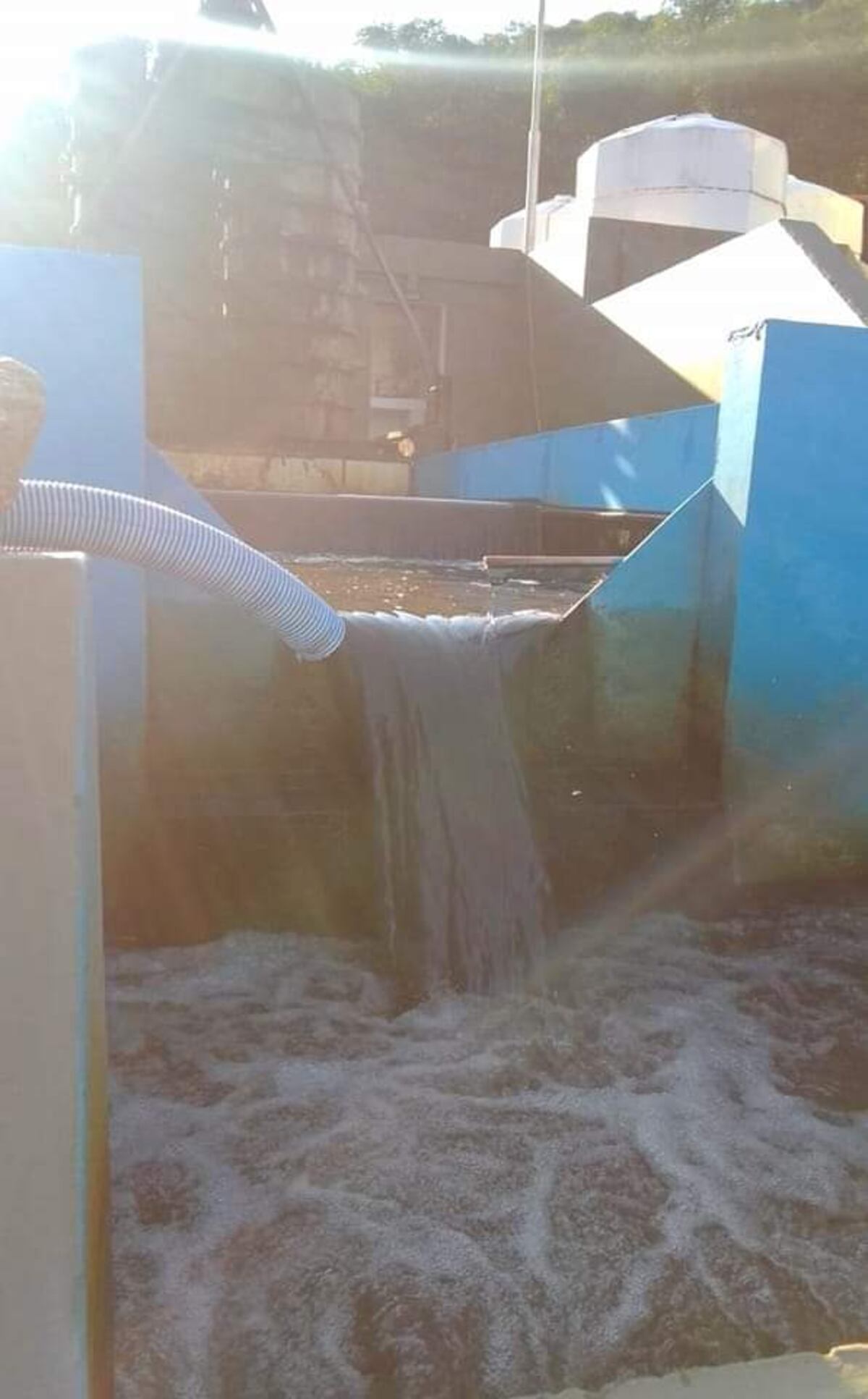 El río Salsipuedes, crecido después de meses sin tener agua. (Foto / Defensa Civil de Río Ceballos)