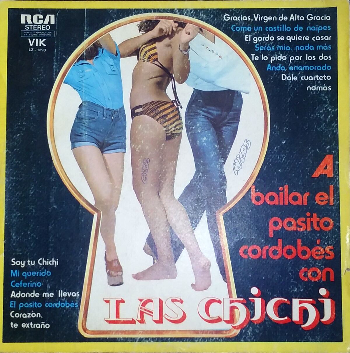 “A bailar el pasito cordobés”, disco de Las Chichí. (Captura de pantalla)