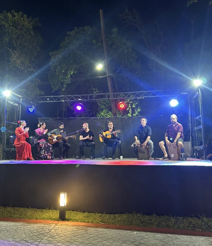 Tablao flamenco en Villa Allende (Gentileza).