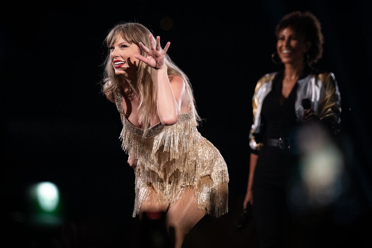 Taylor Swift, segunda noche en River. (Gentileza @irishsuarez)