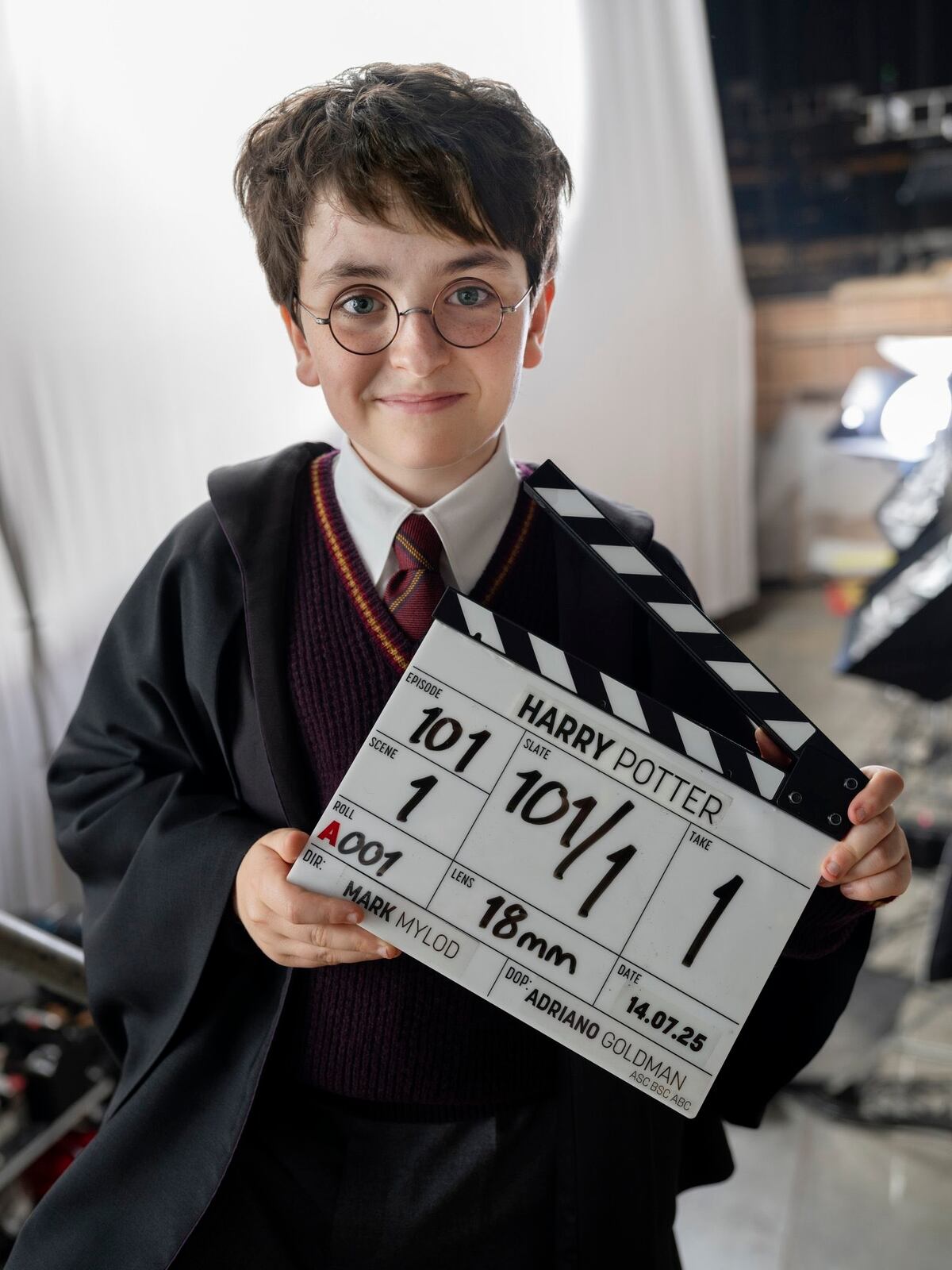 Dominic McLaughlin, el niño escocés que interpretará a Harry Potter en la serie que prepara HBO. (HBO Max).