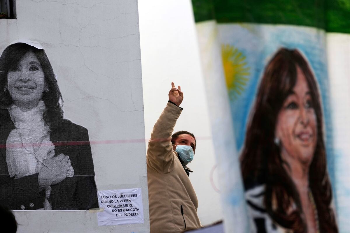 Las fotos de la marcha a favor de Cristina Kirchner. (AP)