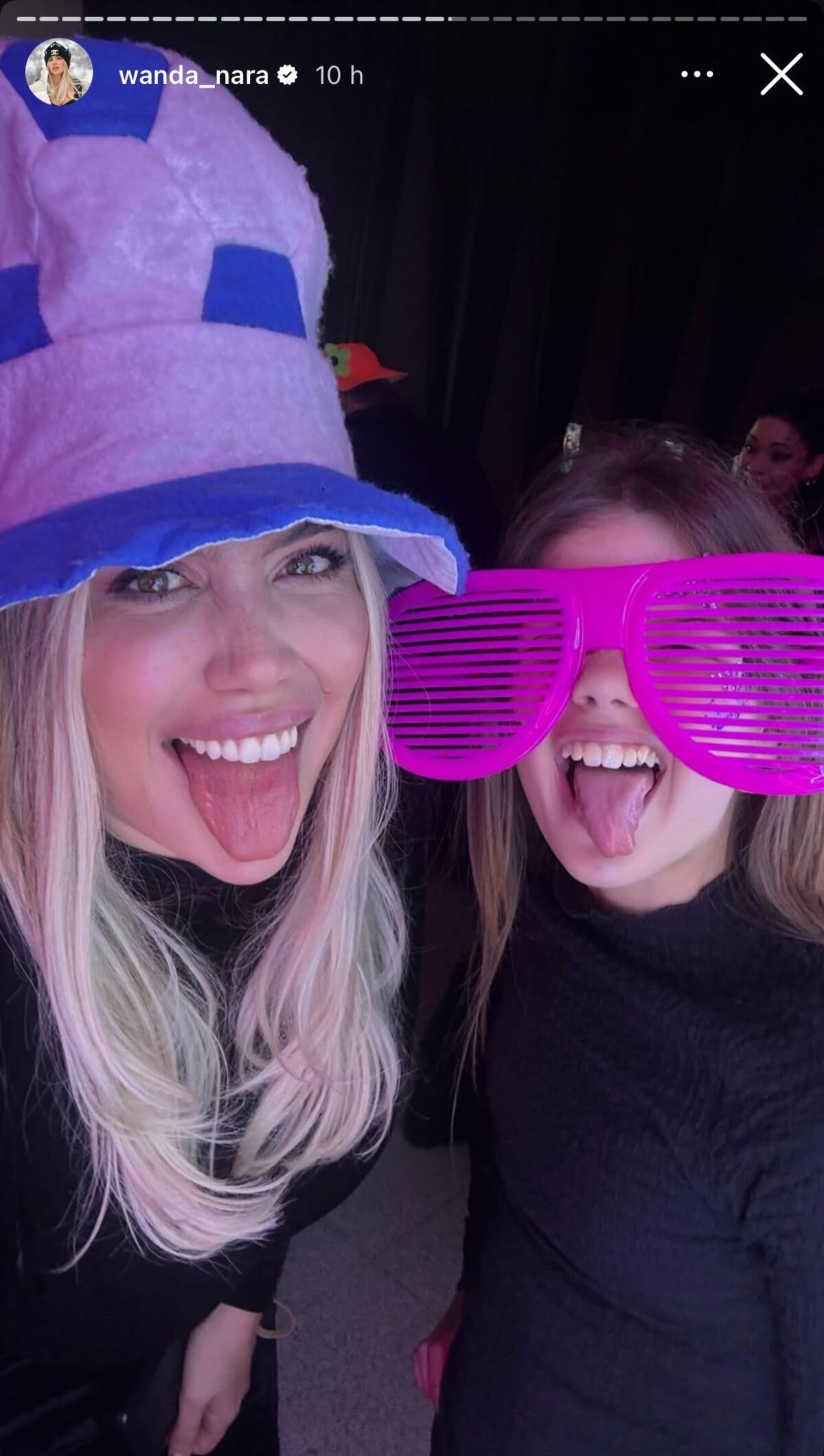 Wanda Nara viajó a Rosario para los 15 de la prima de sus hijas (Captura de pantalla)