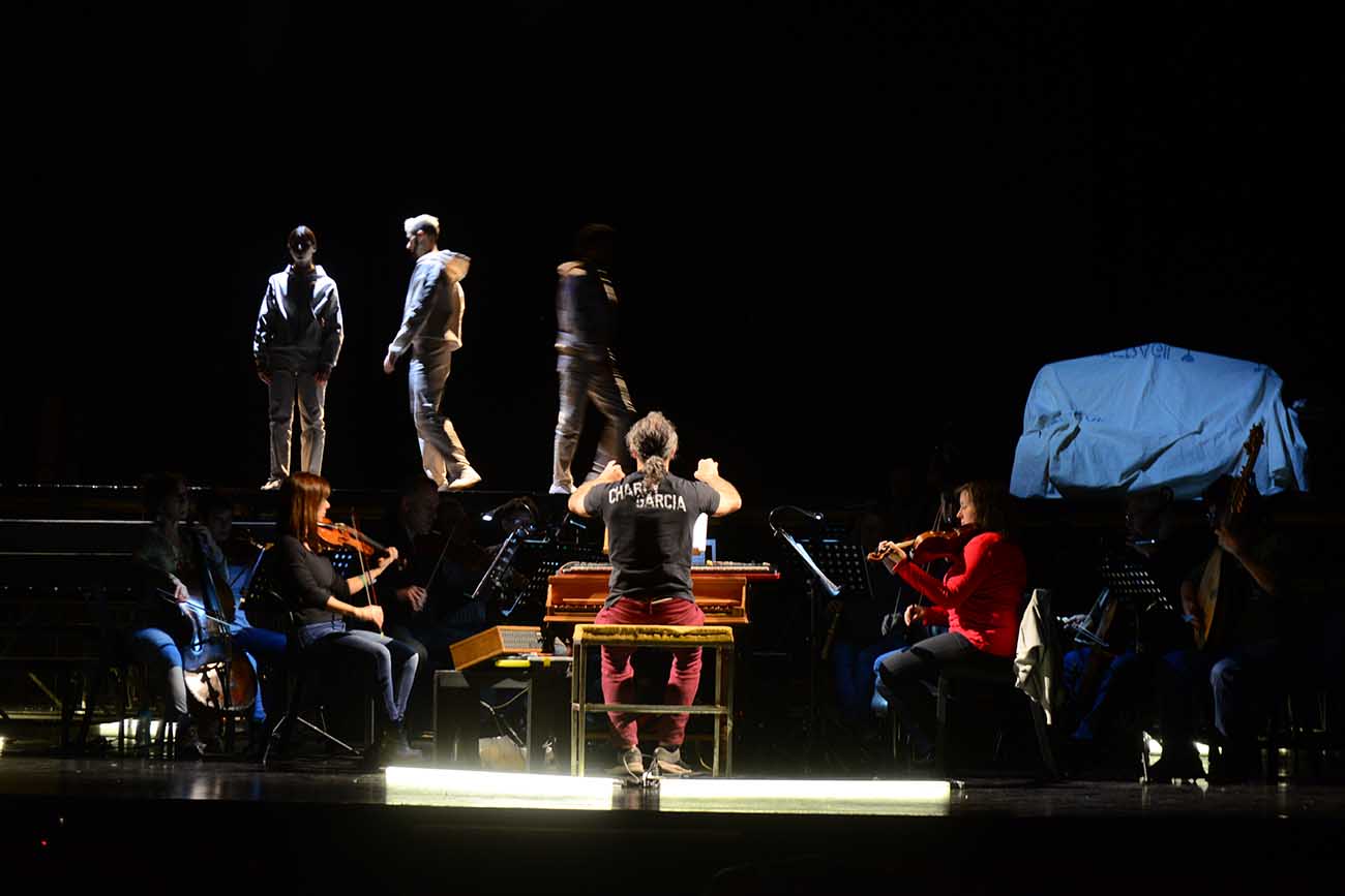 Ensayo de la ópera "El triunfo del tiempo y del desengaño" en el Teatro Real. (José Gabriel Hernández / La Voz)