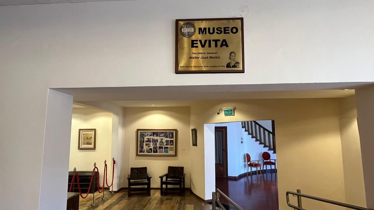 El sector de museo del Hotel Evita (ex Yporá) en Calamuchita (La Voz)