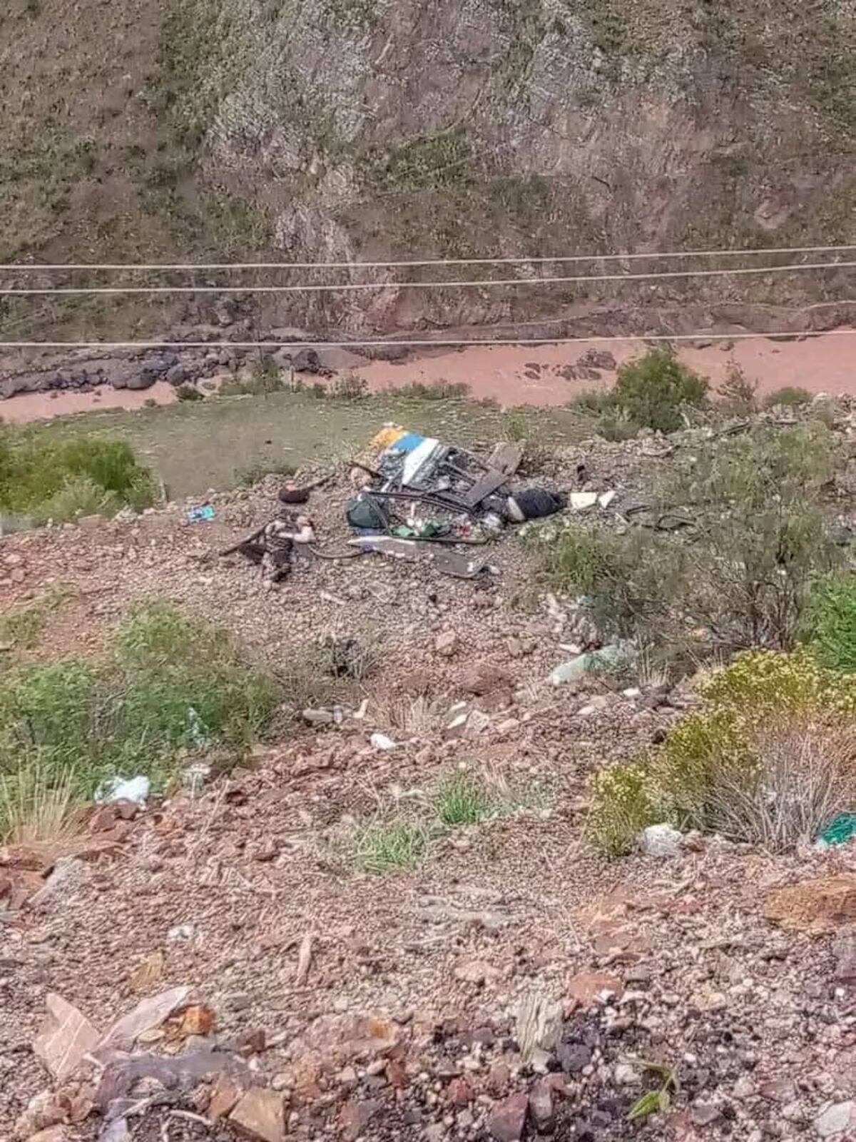 Tragedia en Bolivia: un ómnibus cayó a un precipicio, dejando al menos 31 muertos y 15 heridos. (Gentileza)