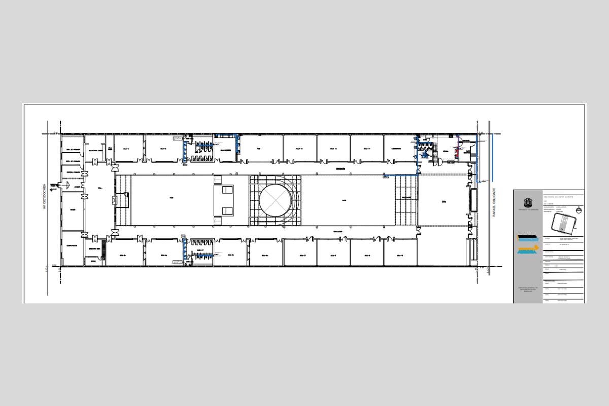 Plano del proyecto.(Foto: Municipalidad de Villa Allende)