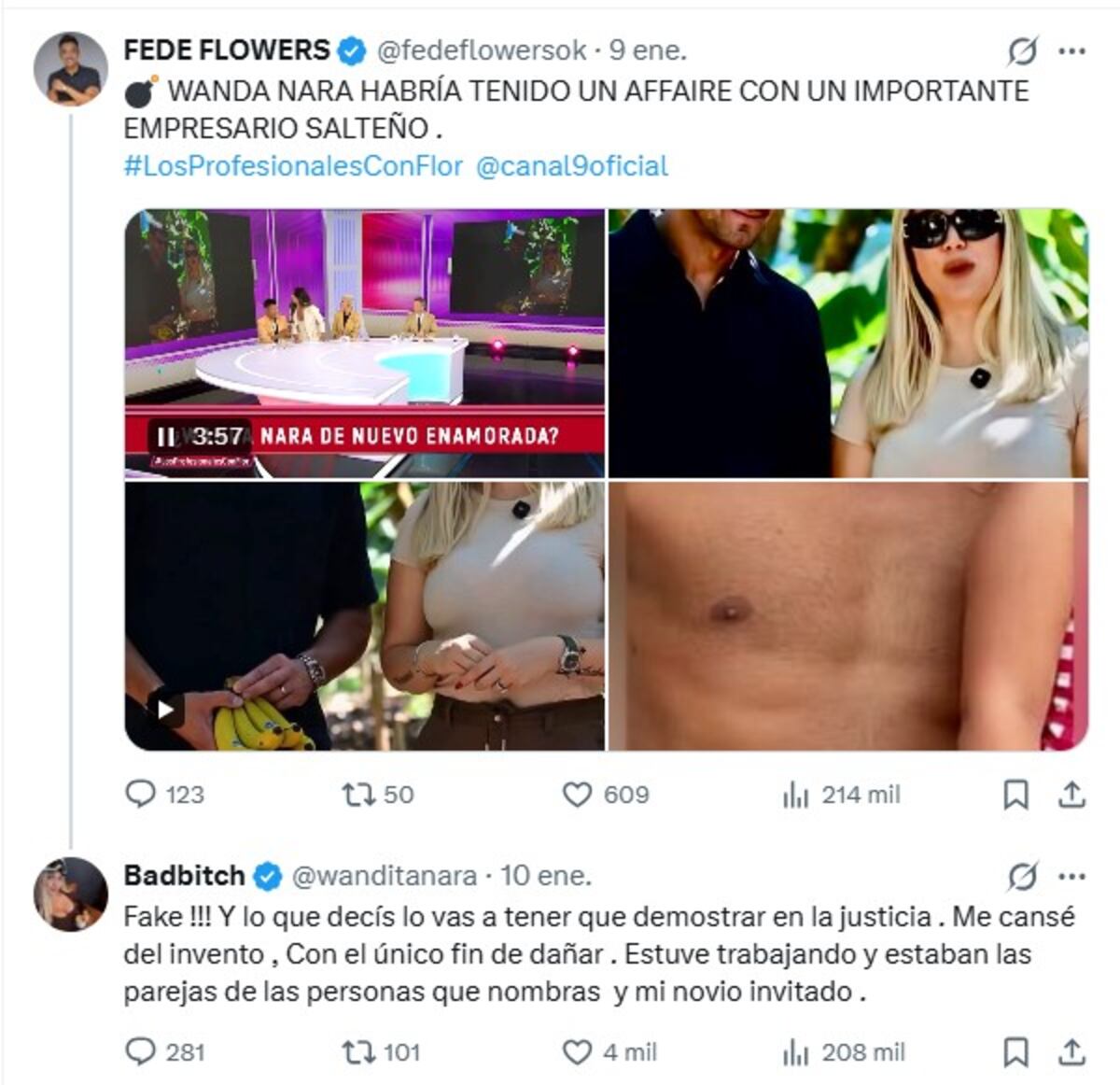 Wanda Nara vía X.