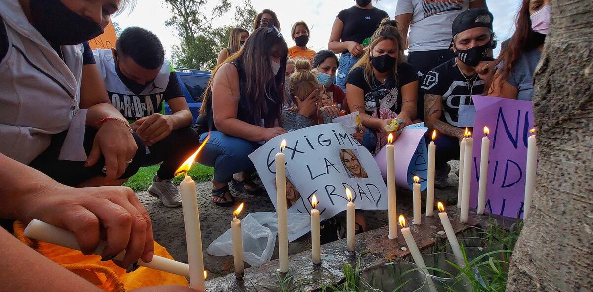 Justicia. El reclamo de la familia y los amigos por el femicidio de Nancy Videla.