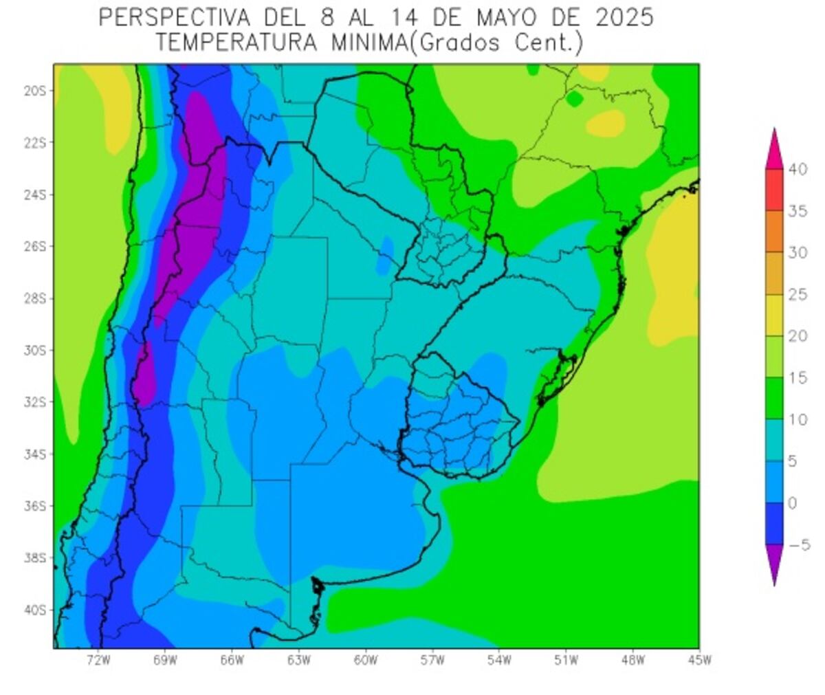 El clima en Córdoba, entre el 8 y el 14 de mayo.