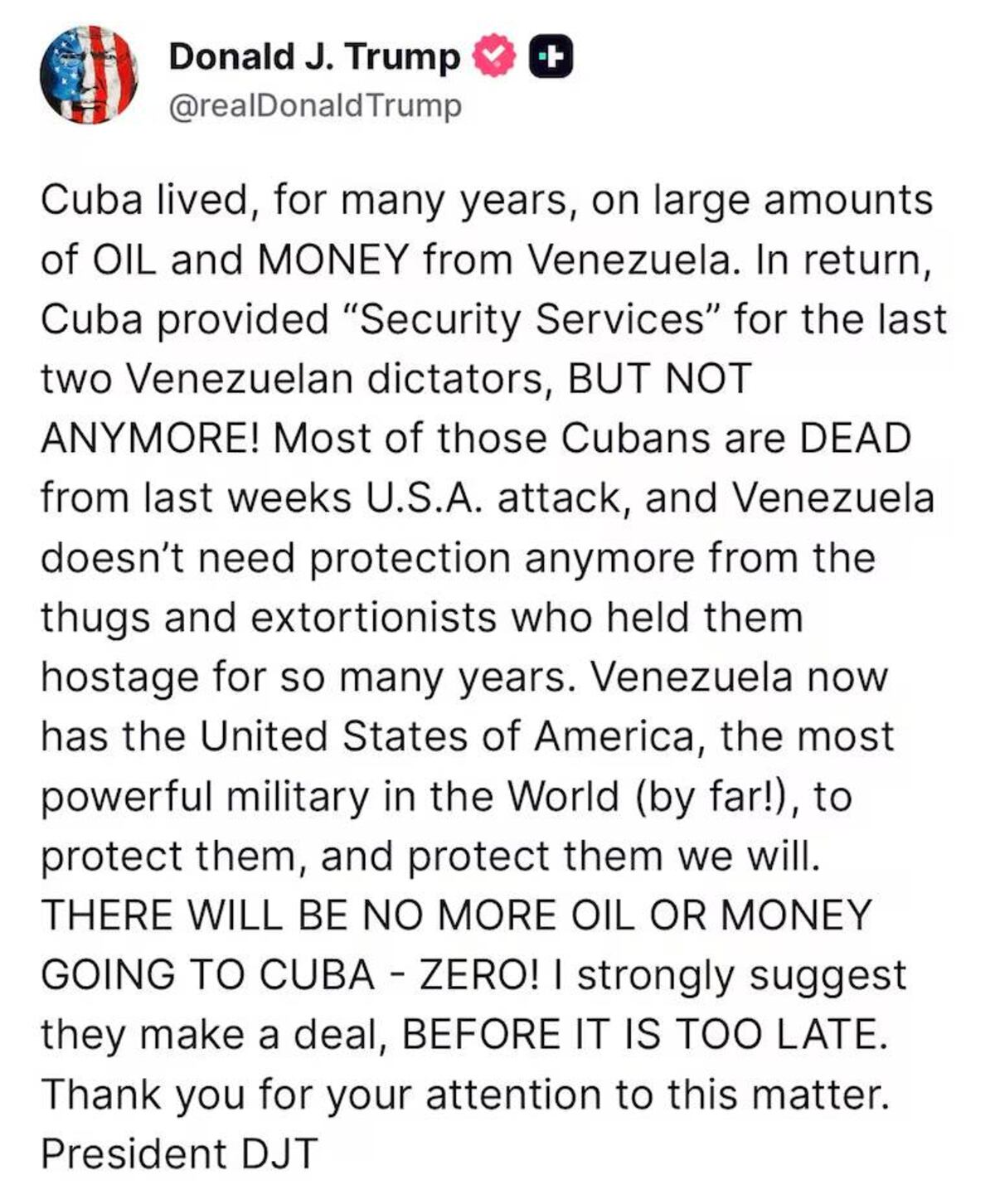 Donald Trump había anticipado que buscaría cortar el vínculo de seguridad entre ambos países.
