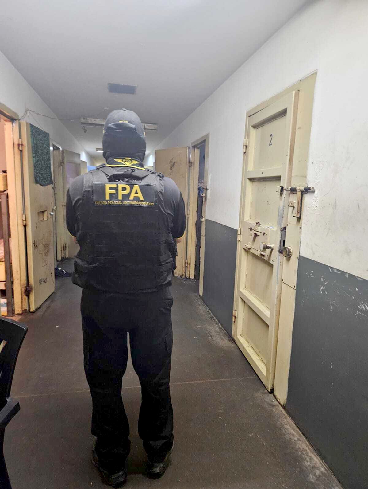 Allanamientos en la cárcel por drogas. (Gentileza FPA)