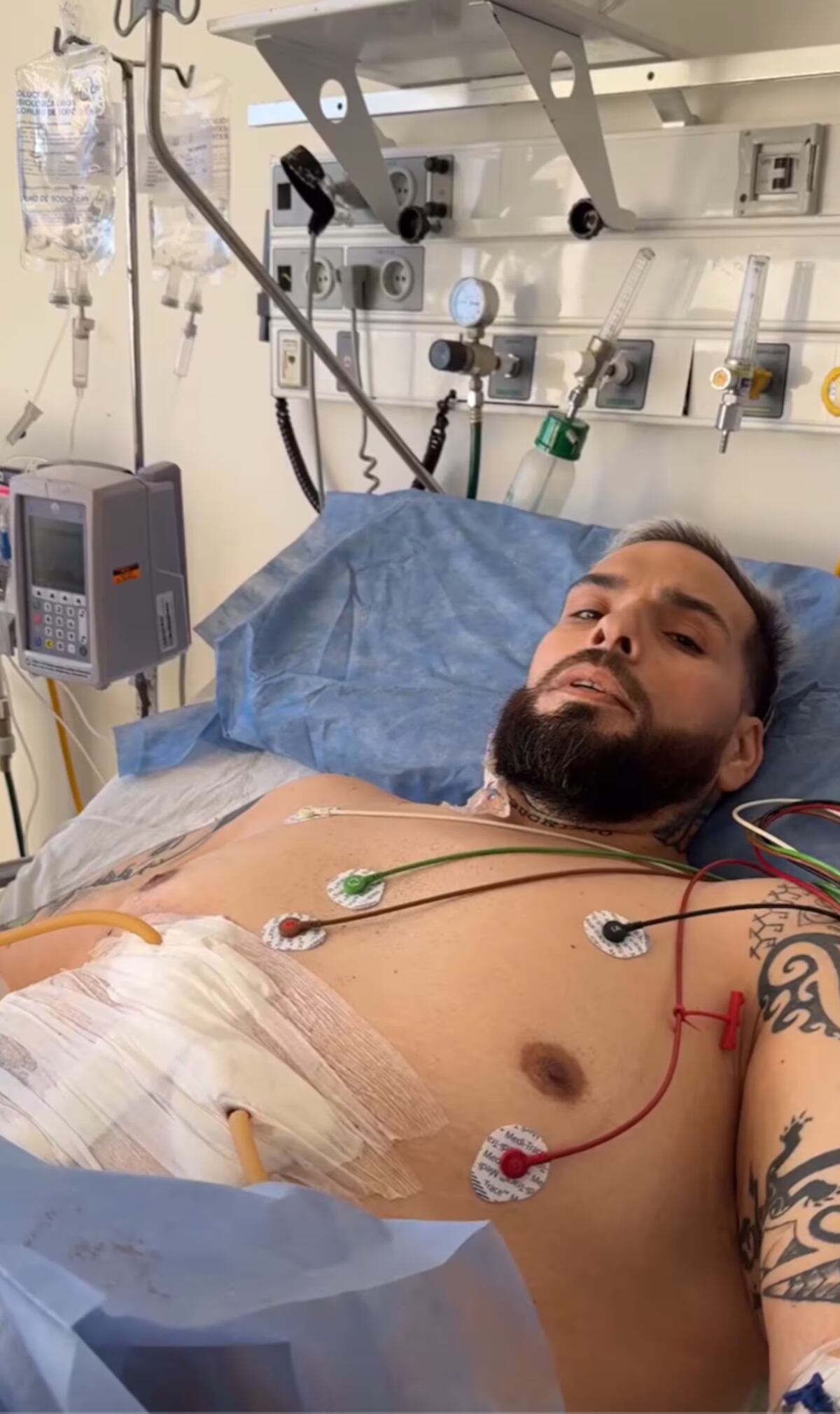 "El Retutu" en Instagram, desde terapia intensiva. (Foto: captura de pantalla)