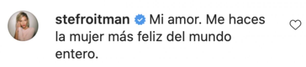 La respuesta de Stefi al posteo de Ricky