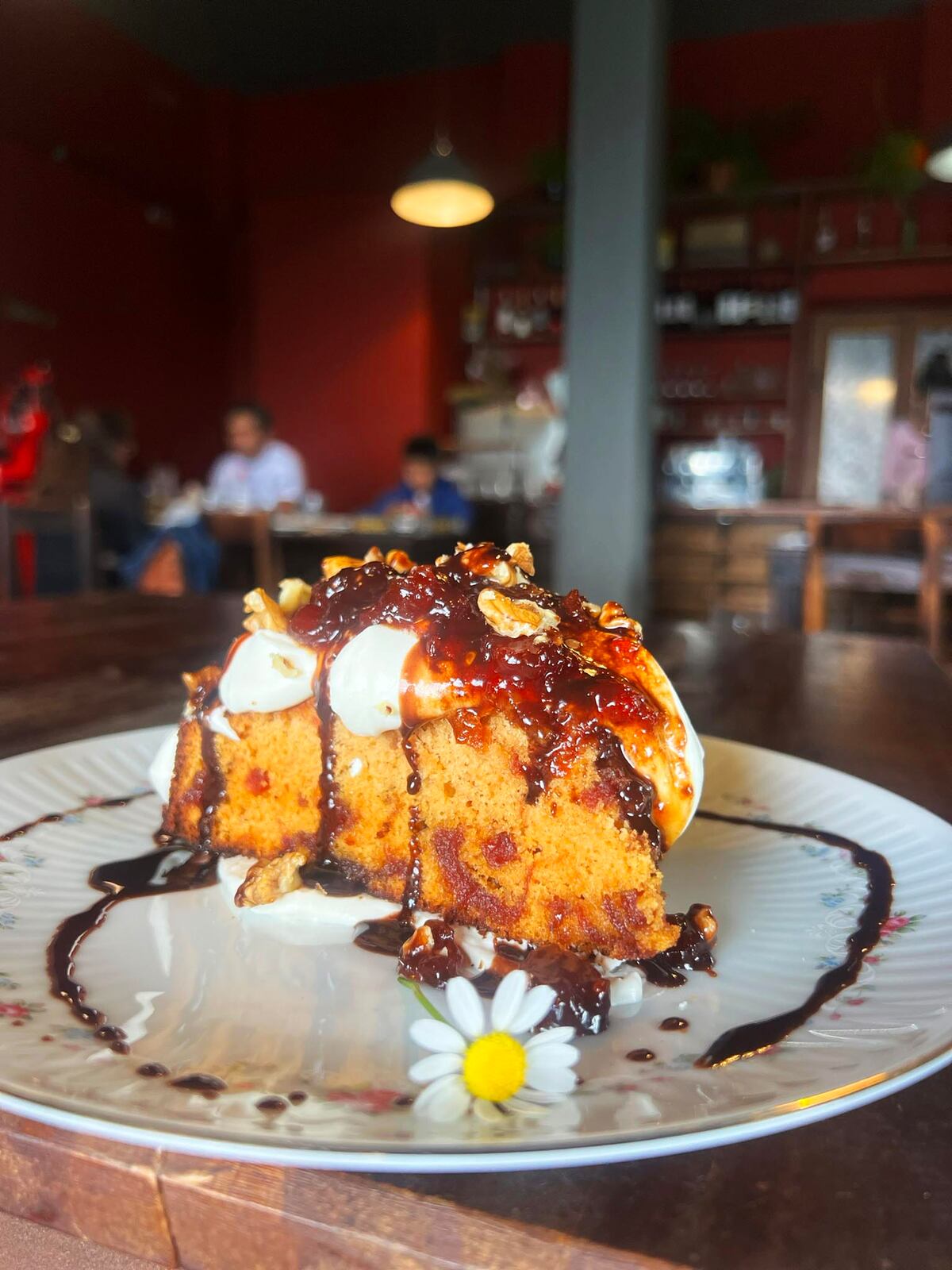 Torta de tomate en Posada Las Vertientes. (La Voz).