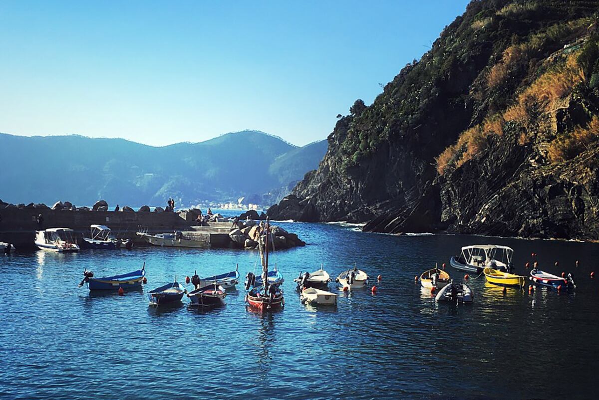 Los barquitos del puerto de Vernazza que enamoran a los viajeros. (Foto: Milagros Martínez)
