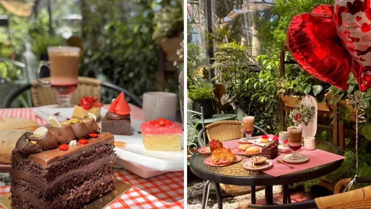 Con decoración de corazones y un menú de opciones dulces y saladas, esta es la propuesta del café de Julieta Poggio.