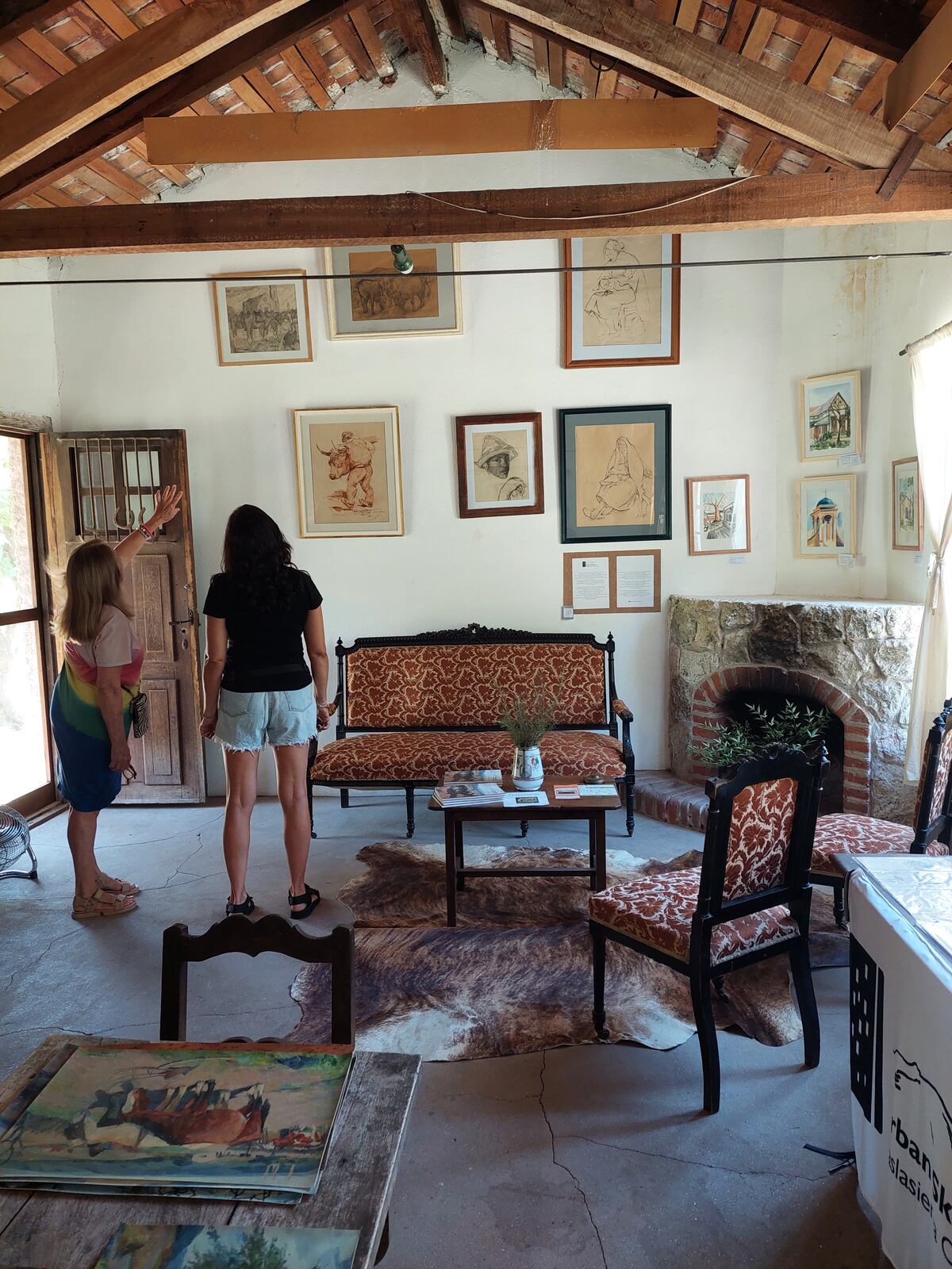 El atelier del pintor animalista Luis Tessandori es uno de los puntos altos en la ruta cultural de la zona.