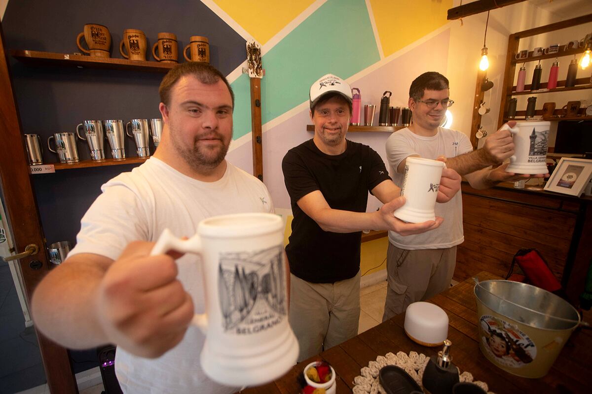 Kafé con sal, emprendimiento en Villa General Belgrano para personas con discapacidad. (Nelson Torres / La Voz)