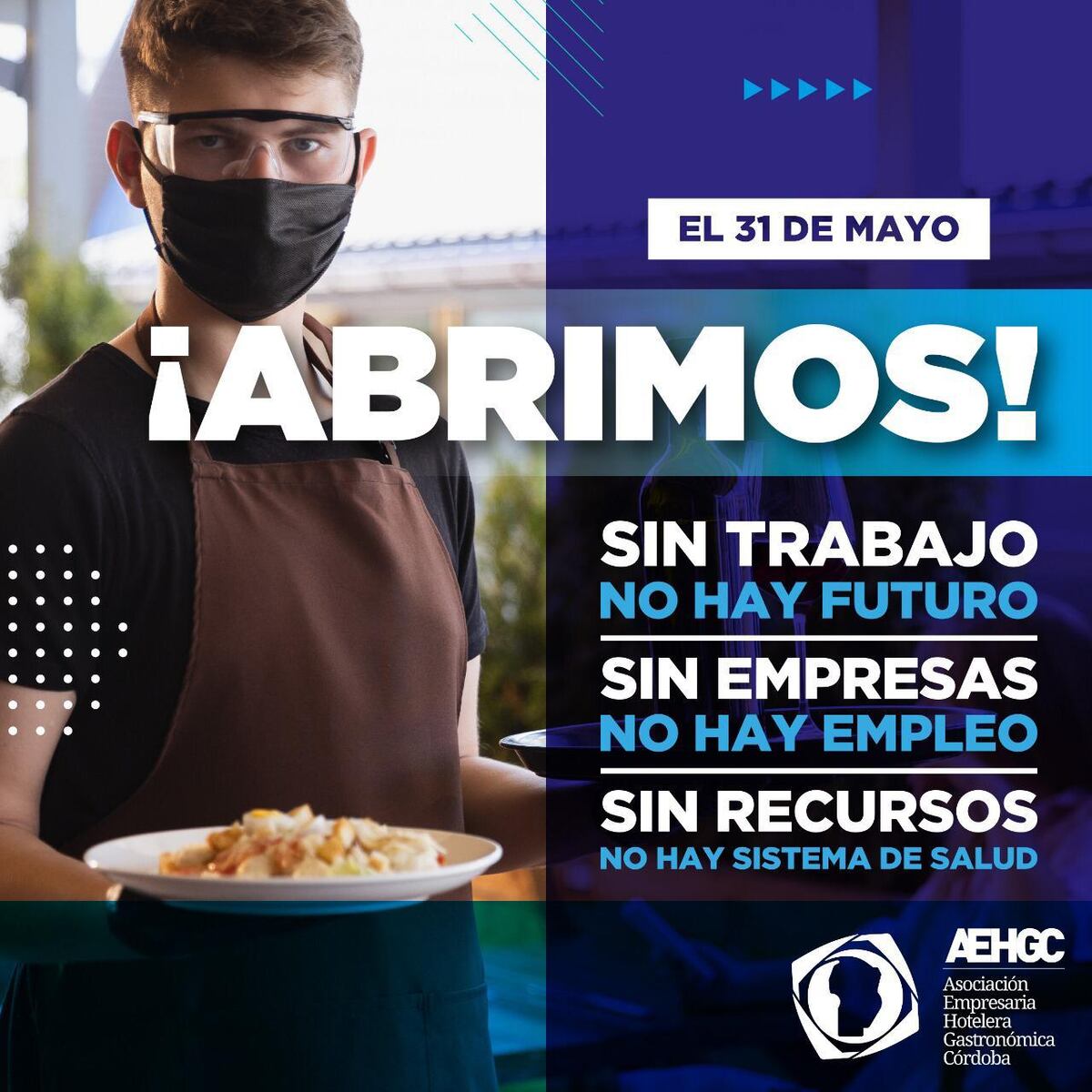 Bares y restaurantes piden volver a abrir sus puertas desde el próximo lunes.