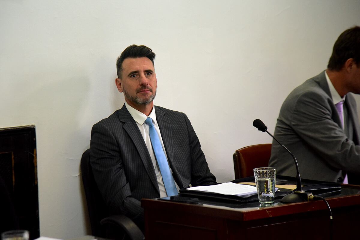 Los fiscales Carlos Casas Nóblega y Augusto Richter, a cargo de la acusación. (Pedro Castillo / La Voz)