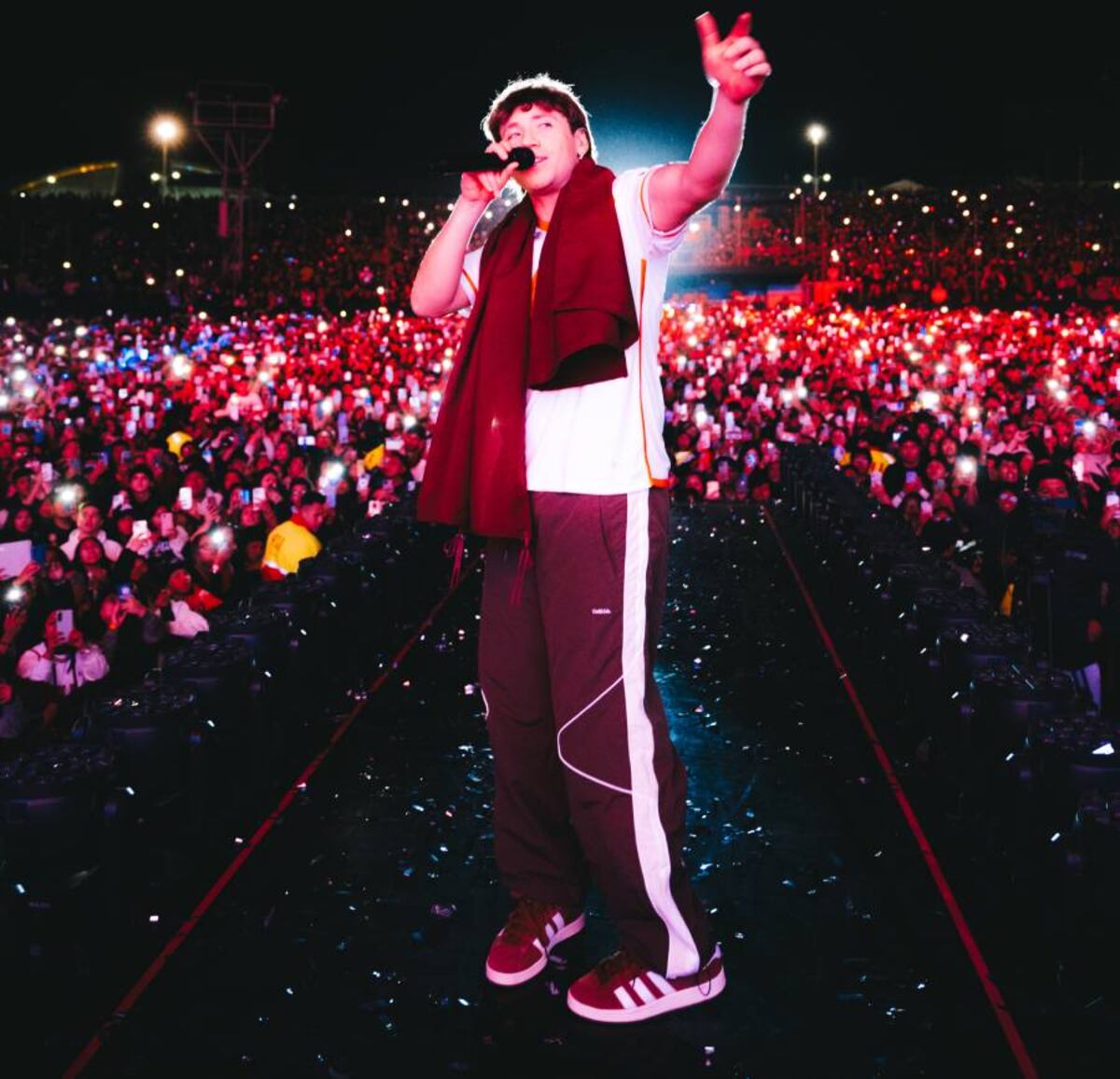 Paulo Londra durante su show en Arequipa, Perú. (Prensa Paulo Londra)