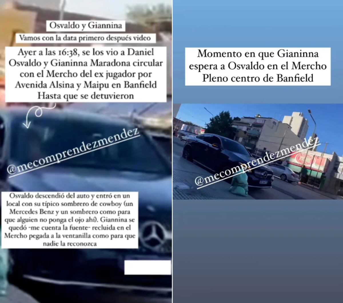 Daniel Osvaldo y Gianinna Maradona estarían juntos nuevamente. (Collage web)