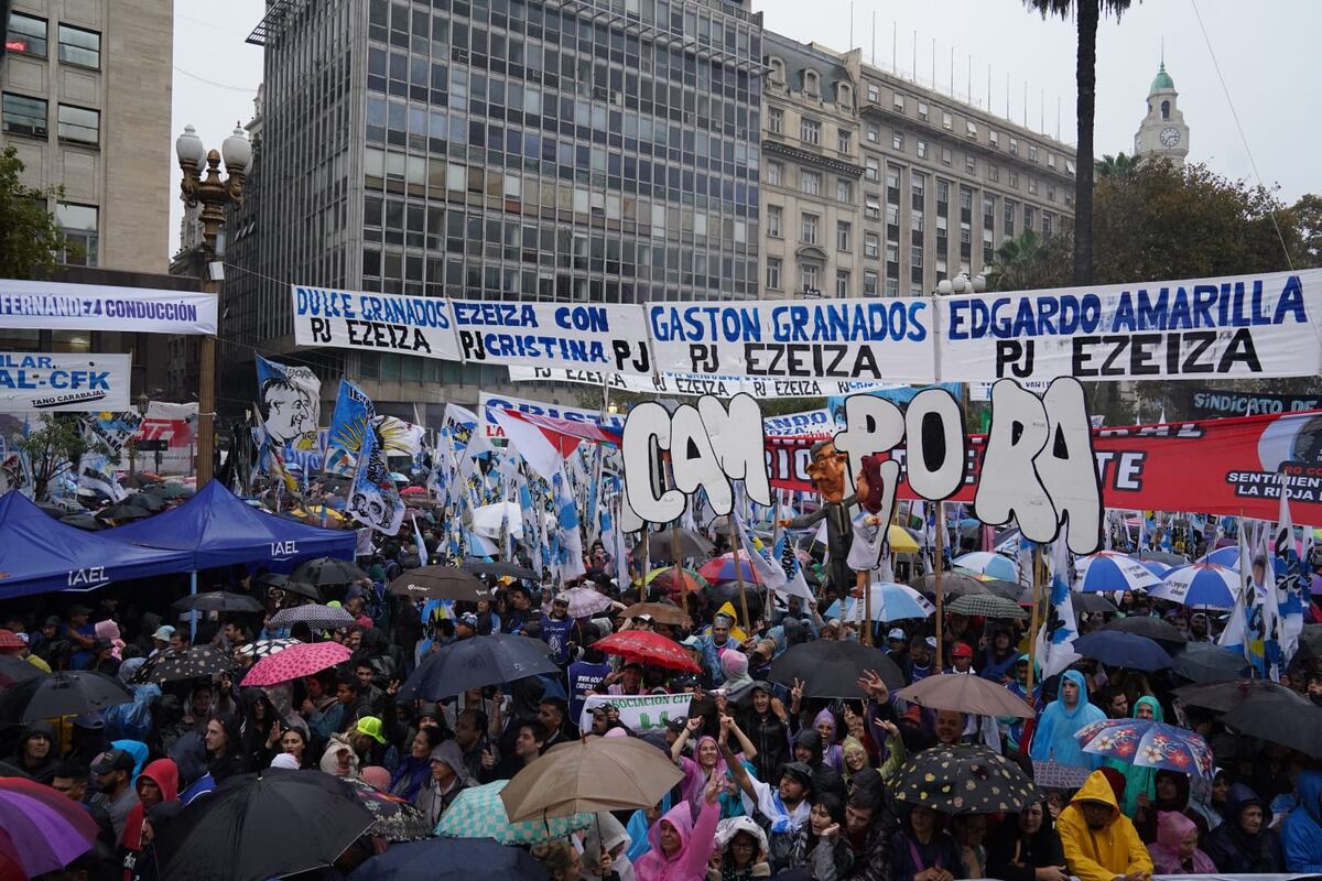 El acto de Cristina Kirchner en Plaza de Mayo.