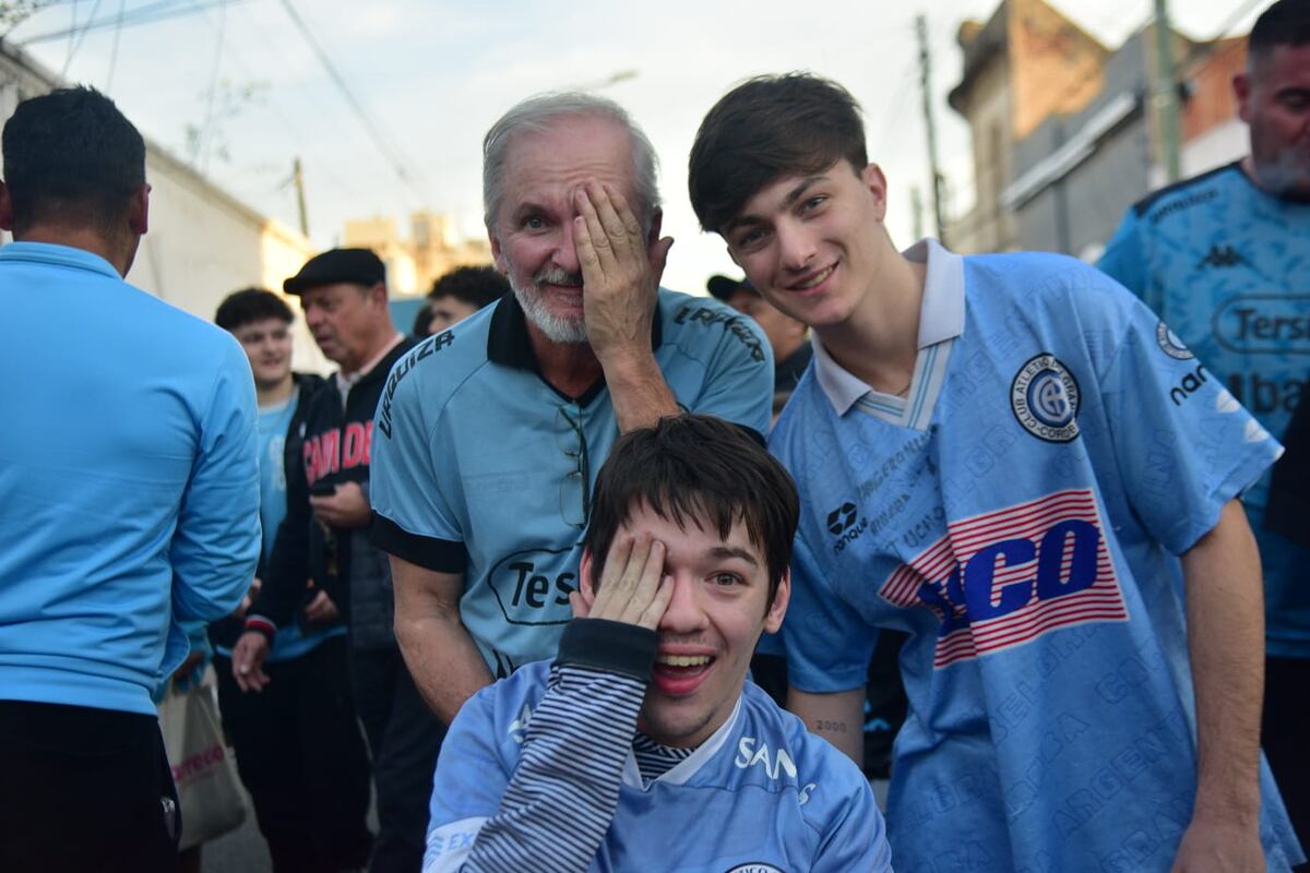 Cara 'e Cancha de Belgrano en la previa del partido con Racing en el Gigante de Alberdi. (Javier Ferreyra / La Voz)