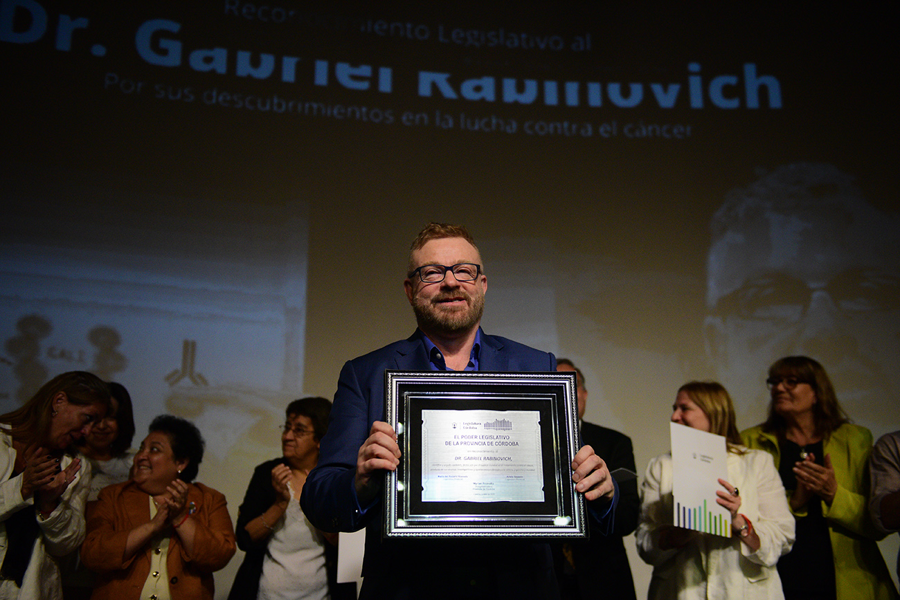 Gabriel Rabinovich fue reconocido por la Legislatura de Córdoba. (Foto: José Hernández / La Voz)