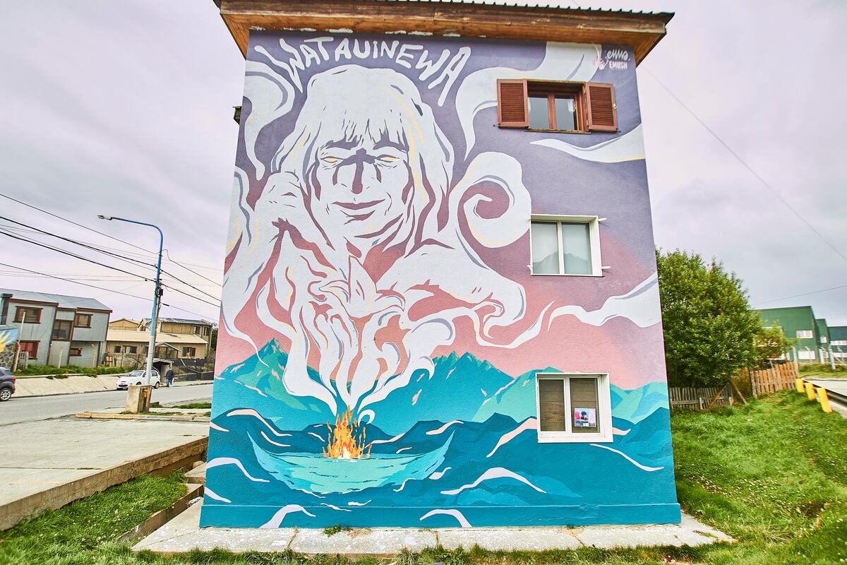 Obra de Emmanuel Muñoz, de Río Grande, “Watauinewa”.