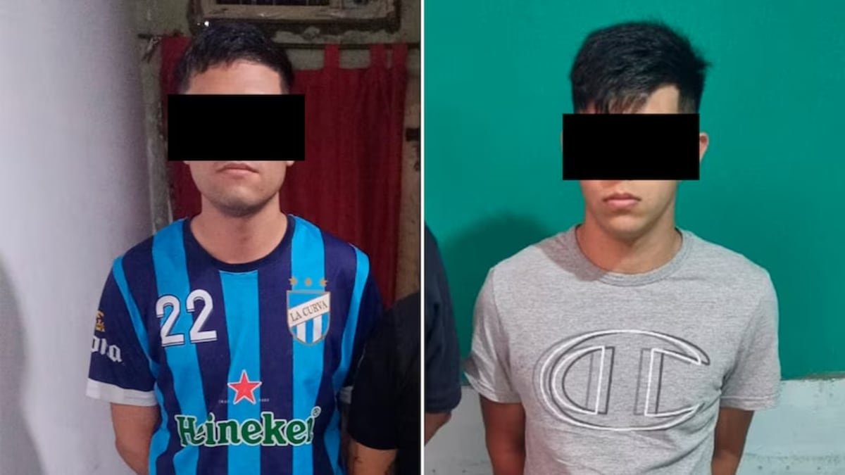 Detenidos en La Matanza por robar una moto BMW. (Gentileza Infobae)
